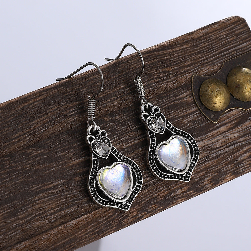 Wholesale Colorful gemstone earrings turquoise earrings